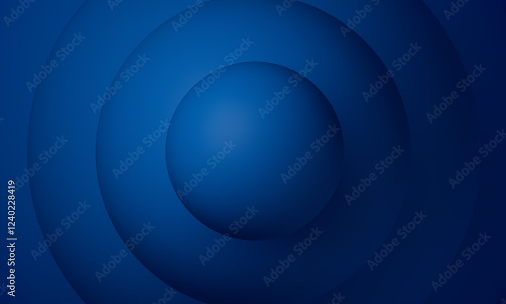 Abstract gradient geometric spheres background design with blue spheres, 3D rendering image Abstract gradient geometric spheres background design with blue spheres, 3D rendering image