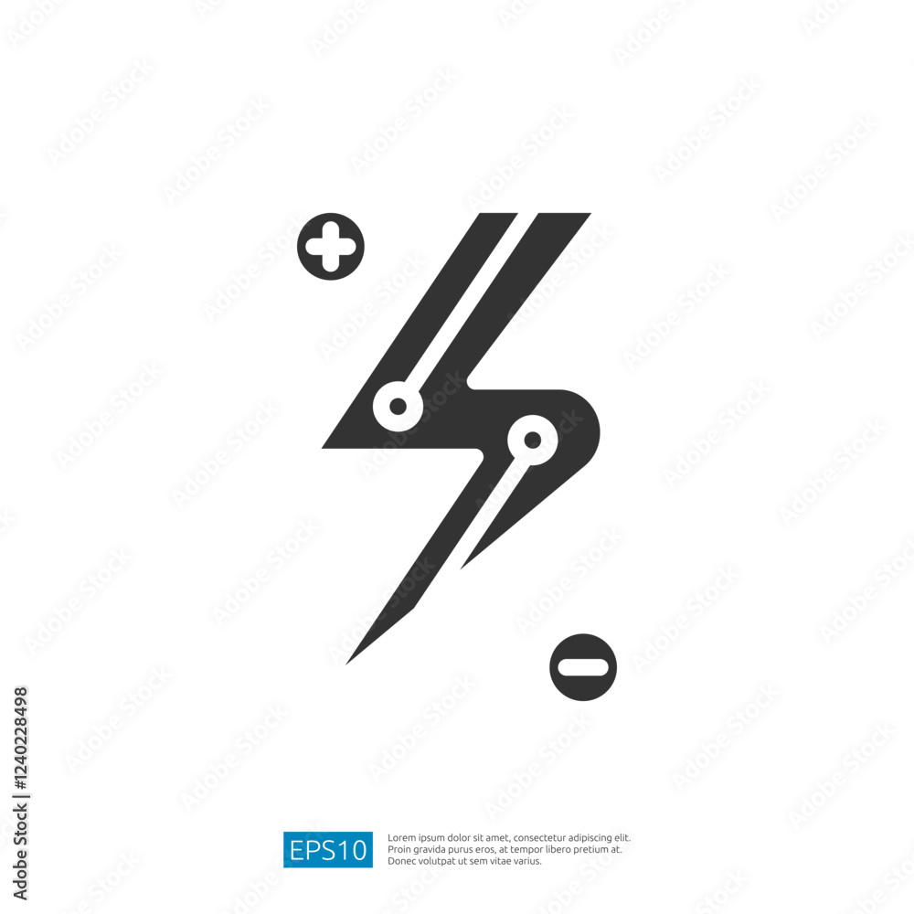 Dynamic electric vehicle icon featuring a lightning bolt and charging elements symbolizing energy and innovation in transportation Dynamic electric vehicle icon featuring a lightning bolt and charging elements symbolizing energy and innovation in transportation