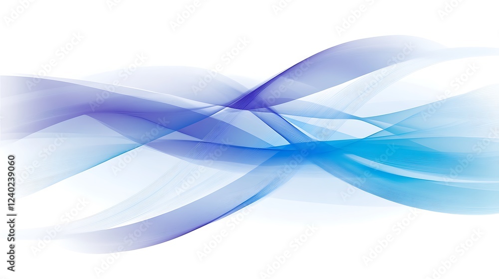 Obraz premium Blue waves abstract background