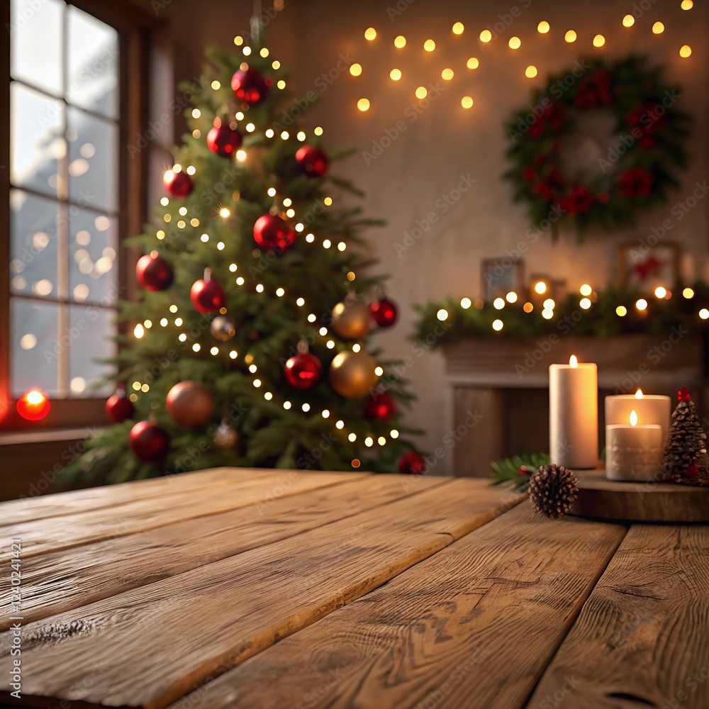 Festive Holiday Charm: A Cozy Christmas Setting with Rustic Elegance Festive Holiday Charm: A Cozy Christmas Setting with Rustic Elegance