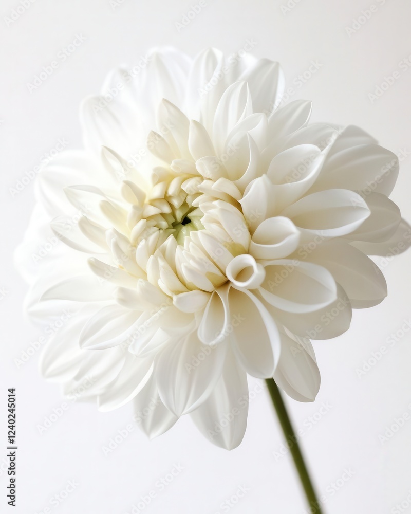 White Flower Isolated on White Background Cutout for Floral Design Projects White Flower Isolated on White Background Cutout for Floral Design Projects