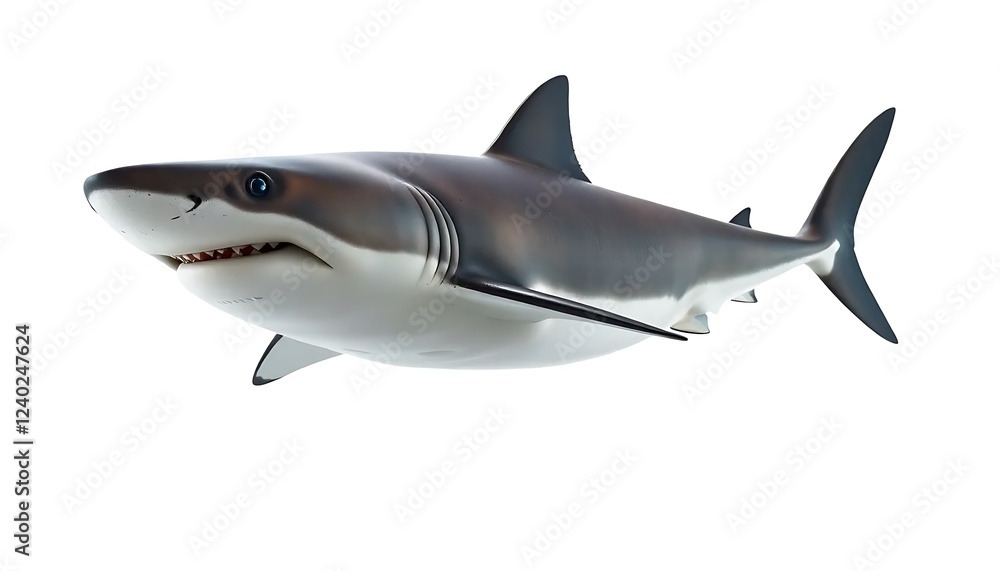 Naklejka premium Shark Full Body Background
