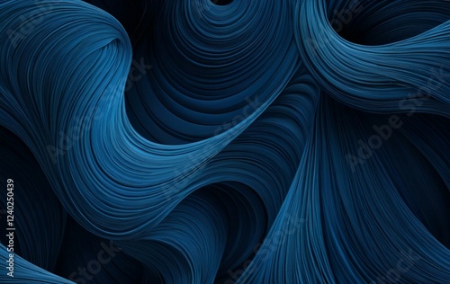 Blue curved stereoscopic background image, whirlwind, texture banner photo