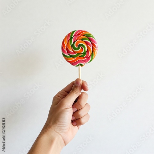 hand holding lollipop