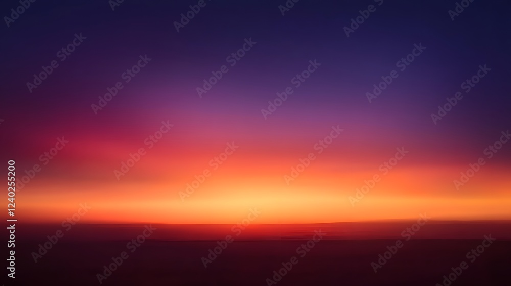 Naklejka premium Vibrant Sunset Sky Gradient Background Image