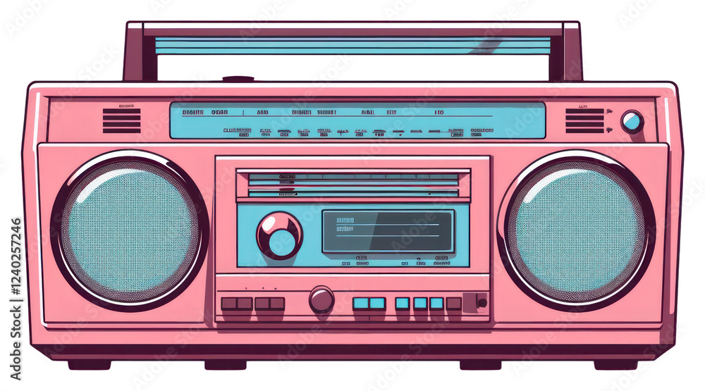 Fototapeta premium PNG Radio electronics stereo noise.