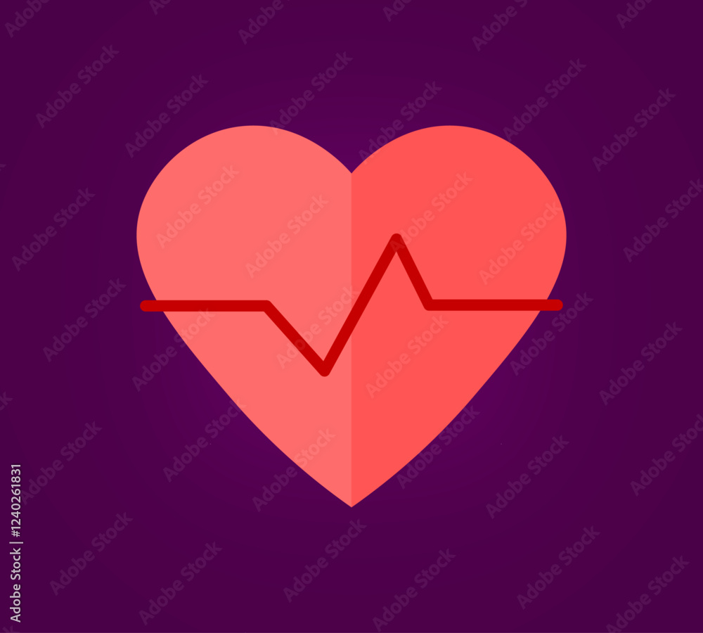 The heart pulse icon is suitable for health themes The heart pulse icon is suitable for health themes