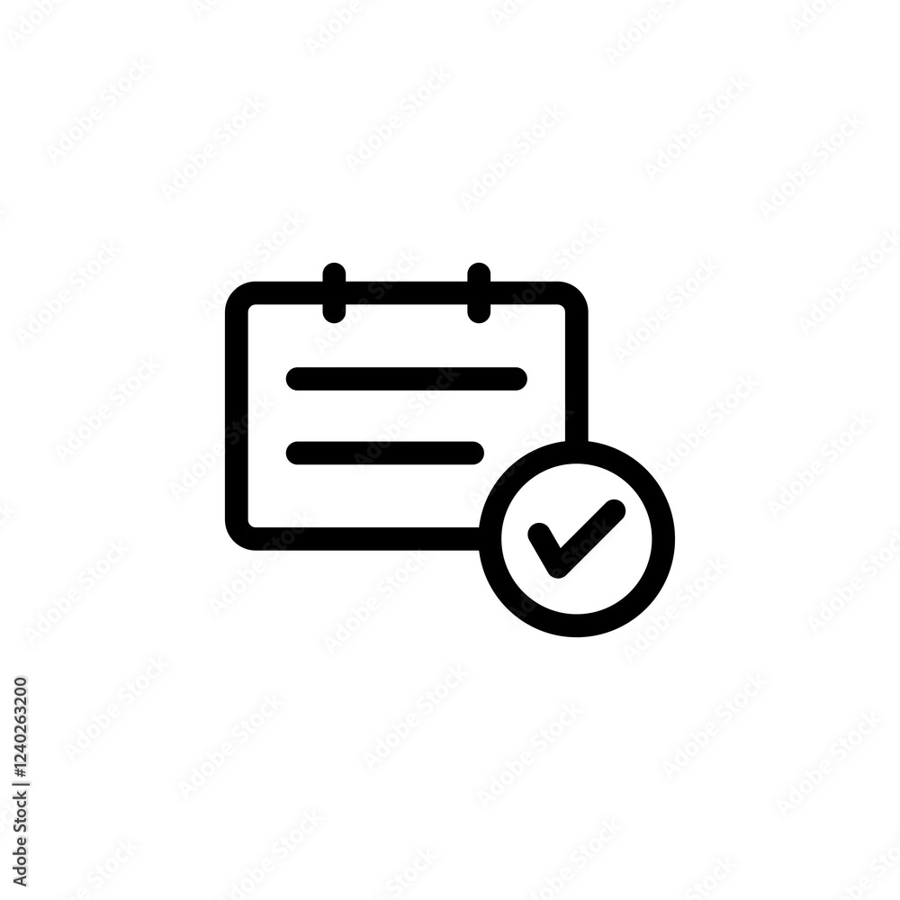 class schedule icon vector design template class schedule icon vector design template