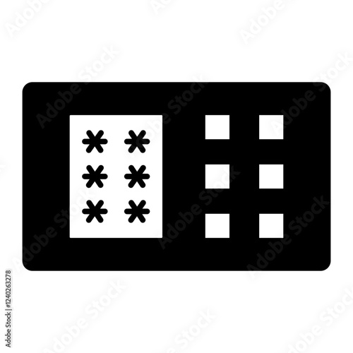 Password black icon