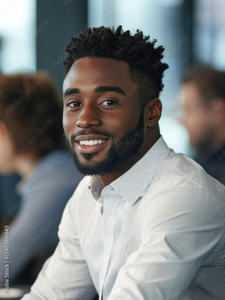 Athletic Man Smiling Confidently Athletic Man Smiling Confidently