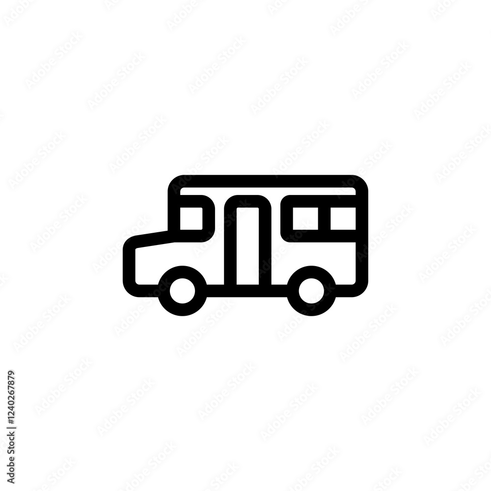 school bus icon vector design template school bus icon vector design template