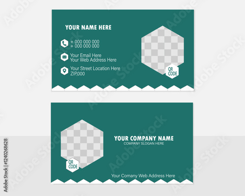 Modern blue black business card,black and yollow, business card design.Vector fashion background design with information sample name text.safe with,circel,polygon,indigo,color,blue,teal,color.professi