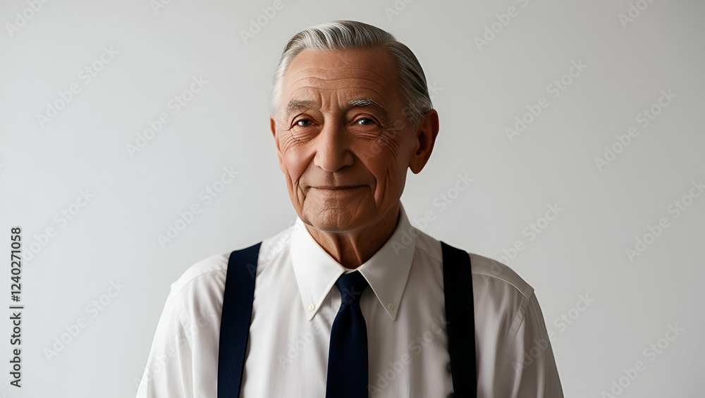 A dignified elderly man with deep wrinkles and kind eyes A dignified elderly man with deep wrinkles and kind eyes