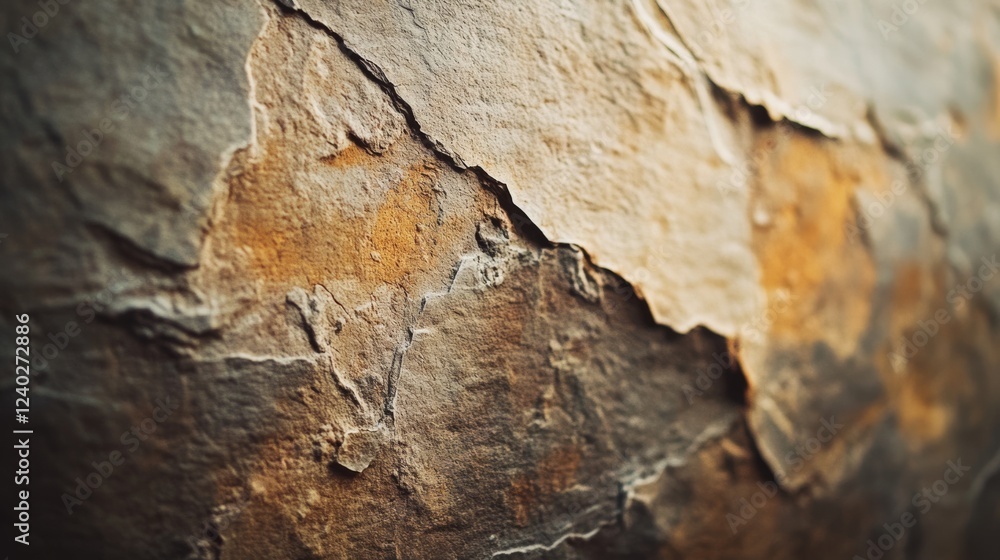 Close-up texture of weathered rock, revealing layers and nuances of earth tones, capturing the rugged beauty and history etched within its surface. Close-up texture of weathered rock, revealing layers and nuances of earth tones, capturing the rugged beauty and history etched within its surface.