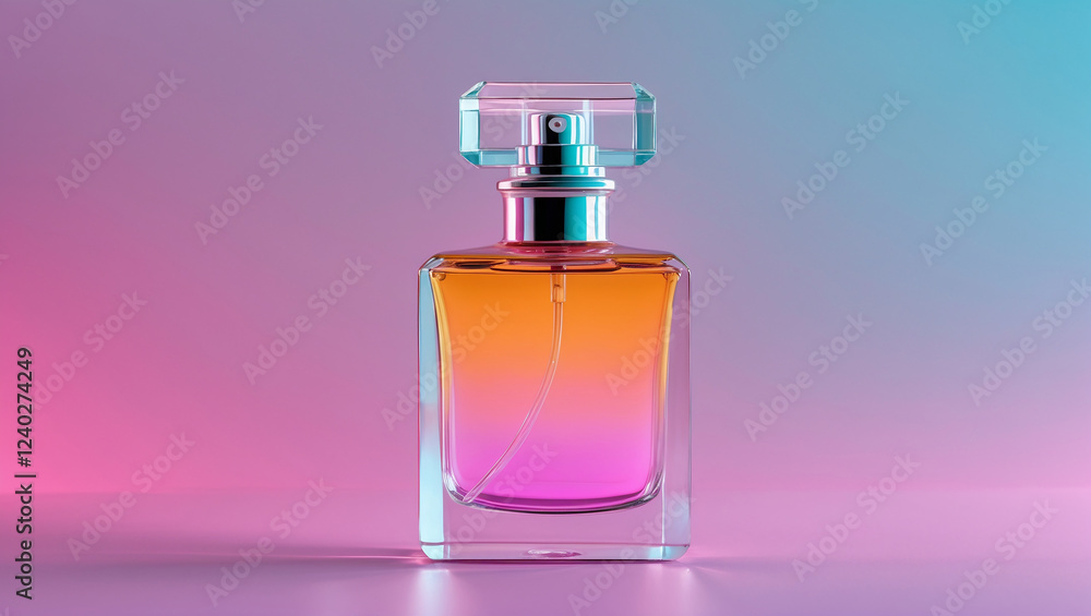 Perfume Bottle with Pink and Orange Gradient
Perfume Bottle with Pink and Orange Gradient