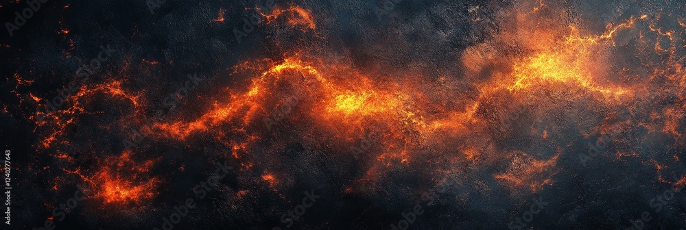 Abstract background featuring a vibrant orange glow effect against a dark backdrop with a grainy texture Abstract background featuring a vibrant orange glow effect against a dark backdrop with a grainy texture