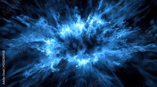 An abstract concept showing a burst of steam or energy, representing the release of built-up pressure.