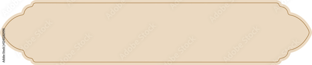 Islamic label frame vector. Islamic label for title. Islamic label frame vector. Islamic label for title.