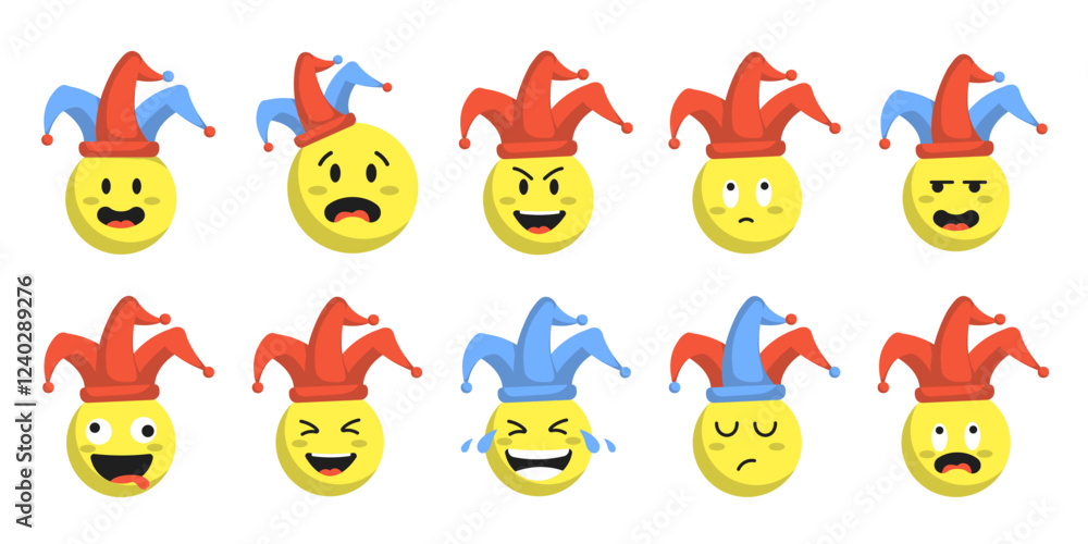 Obraz premium April Fools Day Emoji