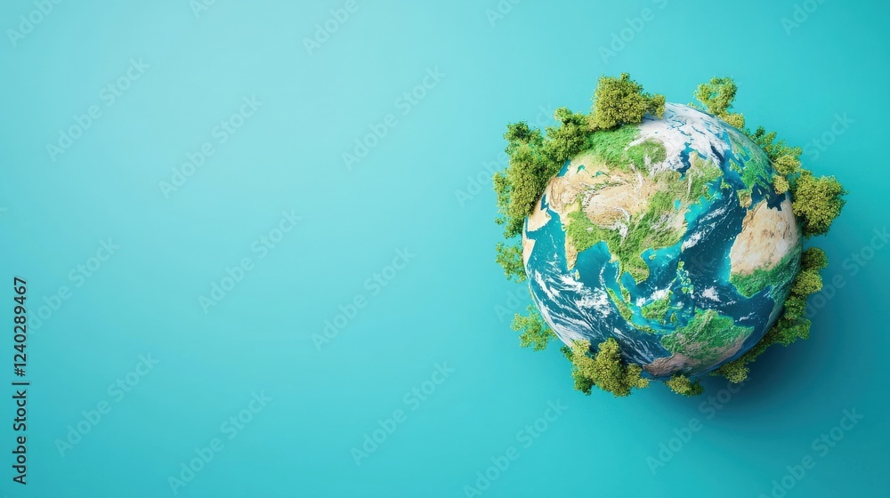 Fototapeta premium A dreamy vision of a harmonious planet.
