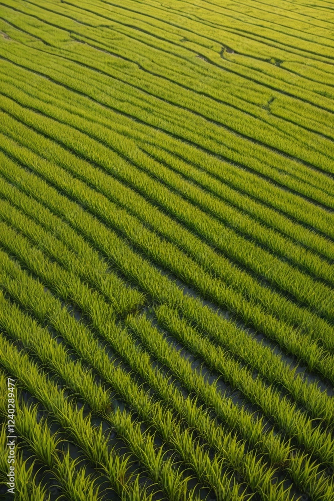 arafed view of a field of green grass with a person walking in the distance