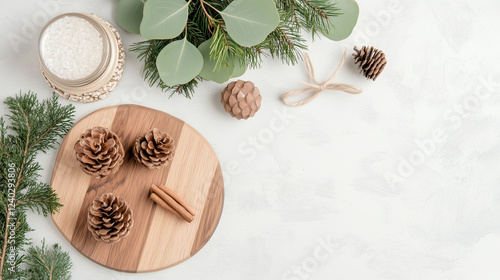 How to Style Your Home with Textured Wooden Ornaments and Natural Elements SEO ÐºÐ»ÑÑÐ¾Ð²Ñ ÑÐ»Ð¾Ð²Ð°: textured wooden ornaments, eucalyptus leaves home decor, natural element holiday decor photo