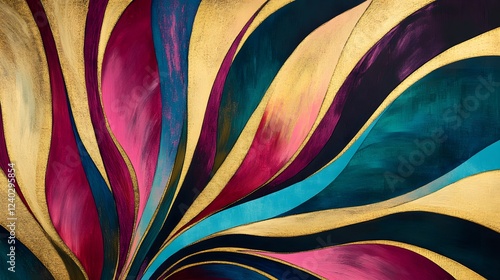 Wallpaper Mural Fluid Radial Patterns in Modern Art Torontodigital.ca