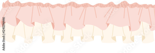 豪華なフリルの装飾ベクターイラスト素材