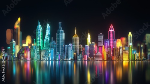 A glowing infographic of the world's most sustainable cities.