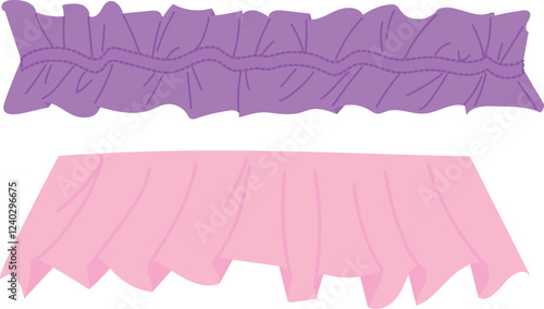 豪華なフリルの装飾ベクターイラスト素材