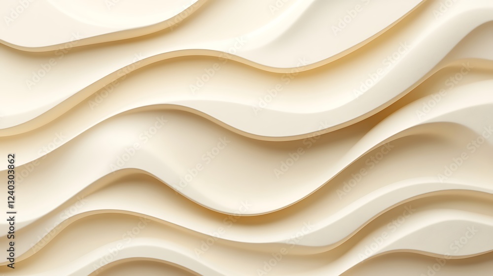 Obraz premium Creamy waves texture background