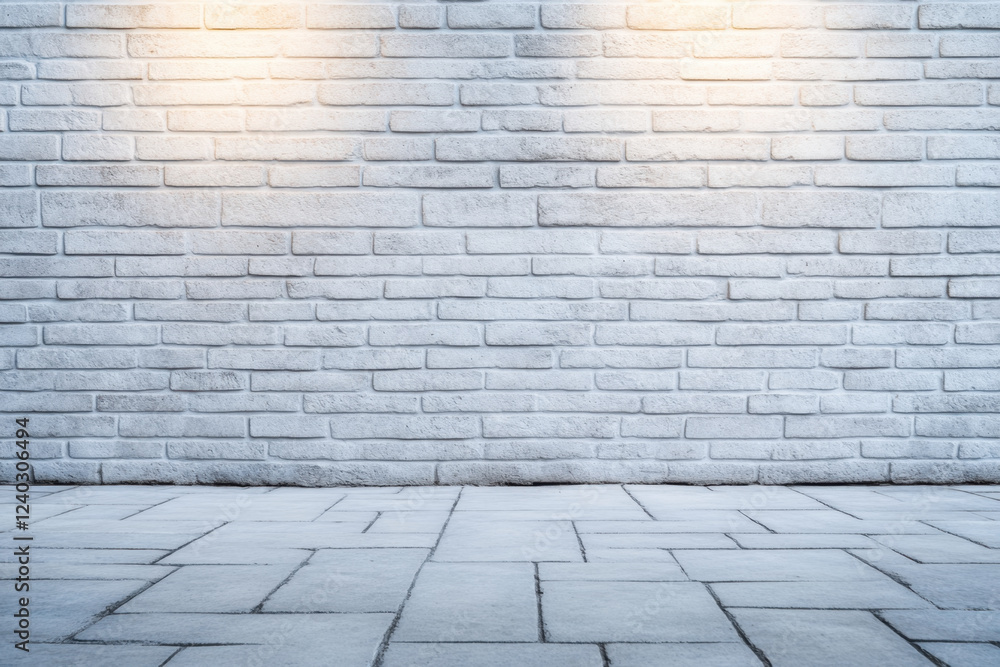 clean, textured gray urban brick wall with soft lighting creates modern backdrop. smooth floor complements wall, enhancing minimalist aesthetic clean, textured gray urban brick wall with soft lighting creates modern backdrop. smooth floor complements wall, enhancing minimalist aesthetic