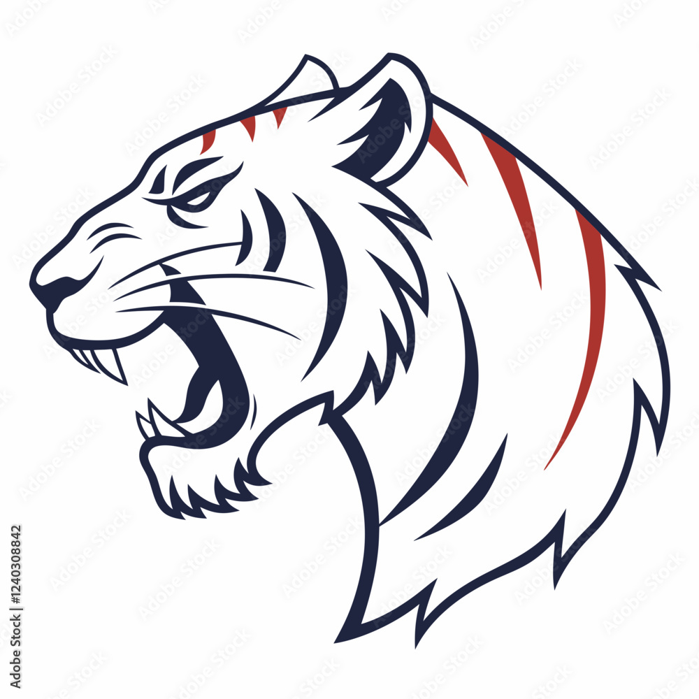 Fototapeta premium head of a tiger