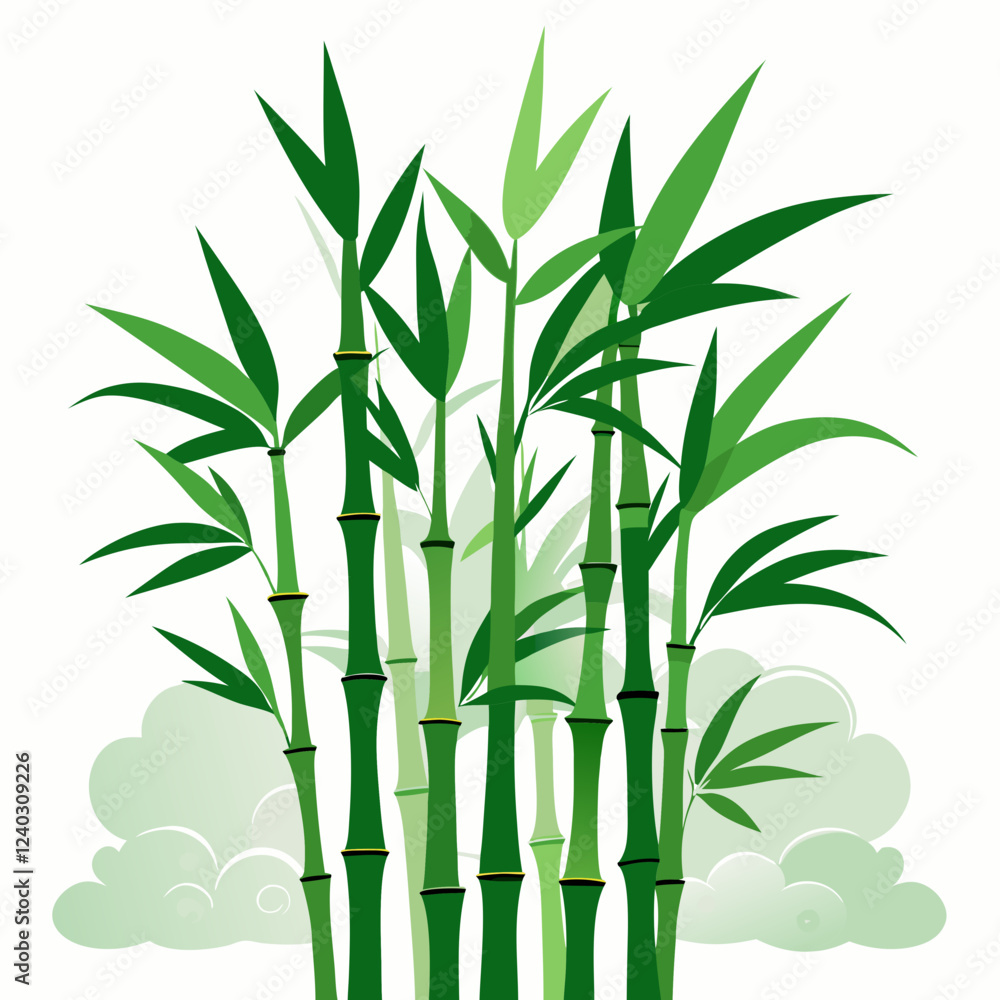 Fototapeta premium bamboo illustration