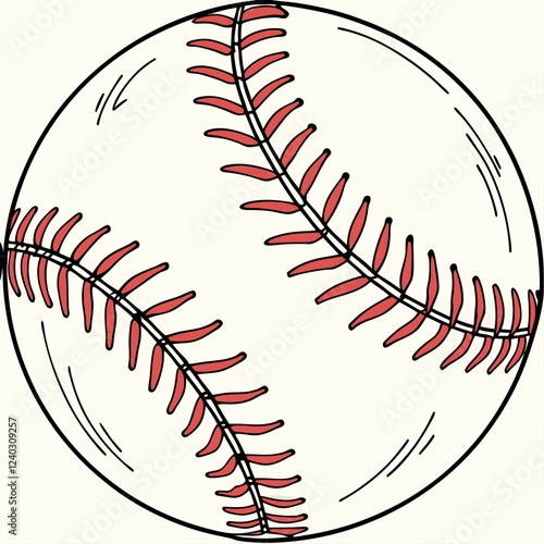 baseball ball isolated on black