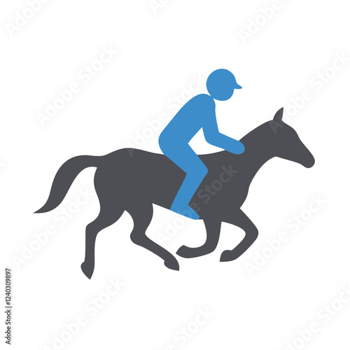 silhouette of a running horse