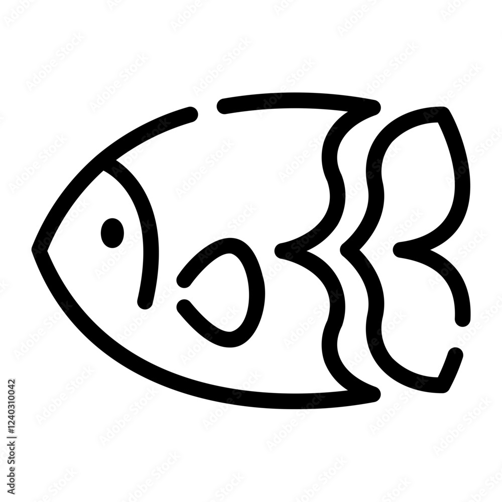 carp Line Icon