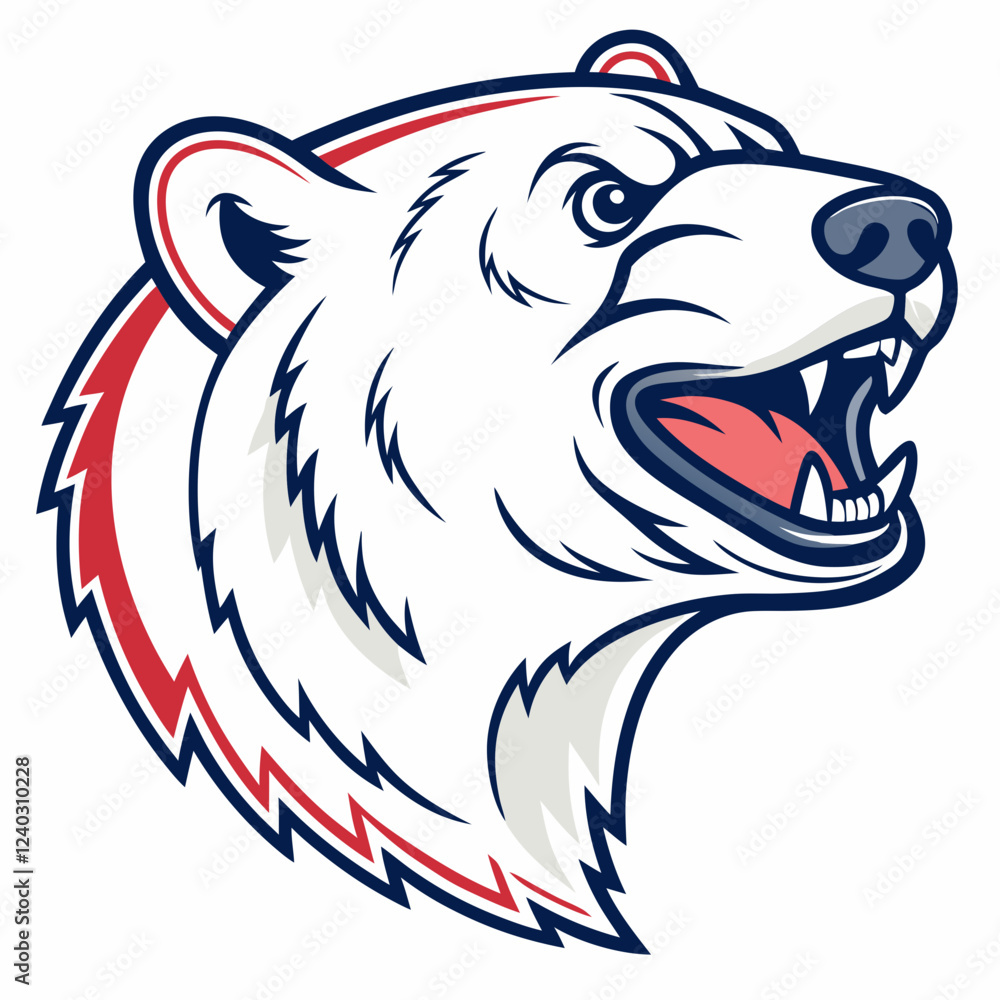 Obraz premium polar bear head