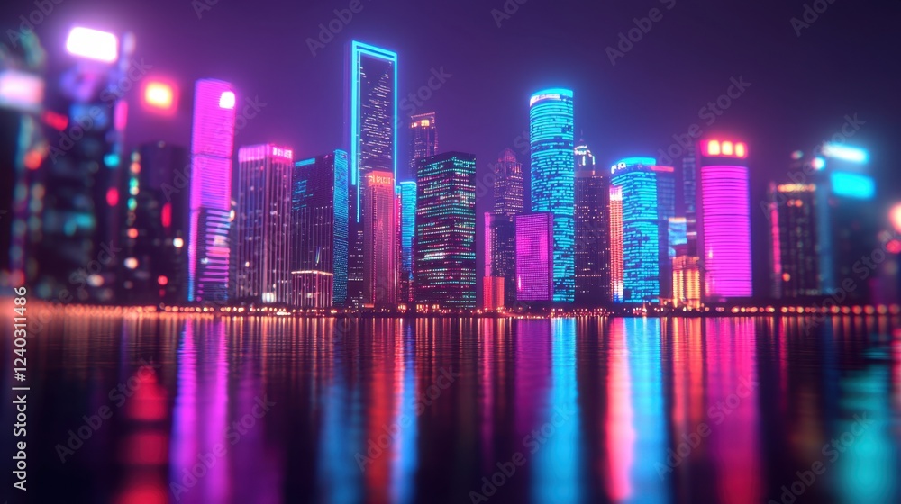 Obraz premium AI-powered climate monitoring, smart city protection