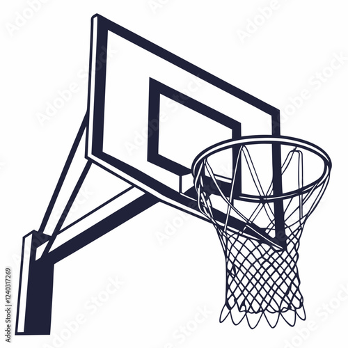 basketball hoop and net