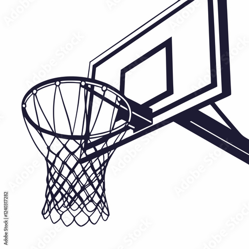 basketball hoop and net