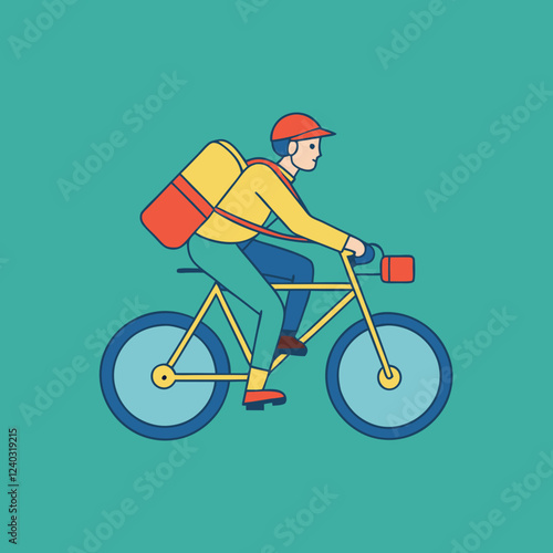 Wallpaper Mural person riding a bike Torontodigital.ca