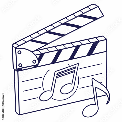movie clapper board icon