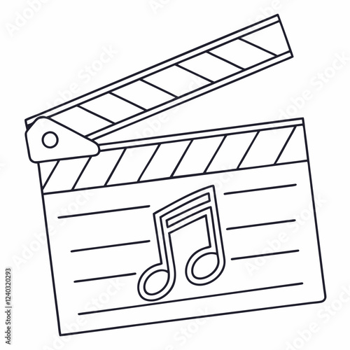 movie clapper board icon