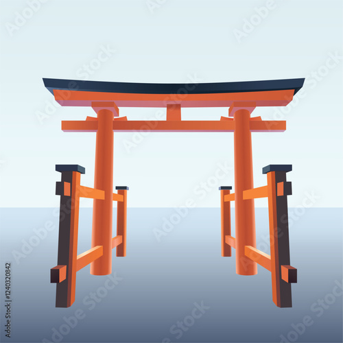 Beautiful Japan Torii on February 3, 2025, in Japan