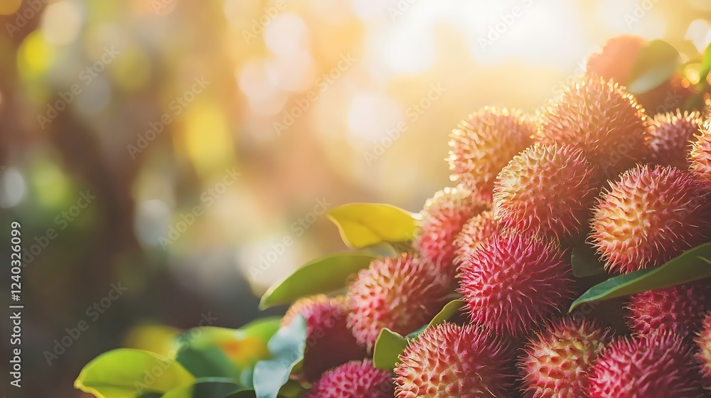 Rambutan Fruit Closeup Rambutan Fruit Closeup