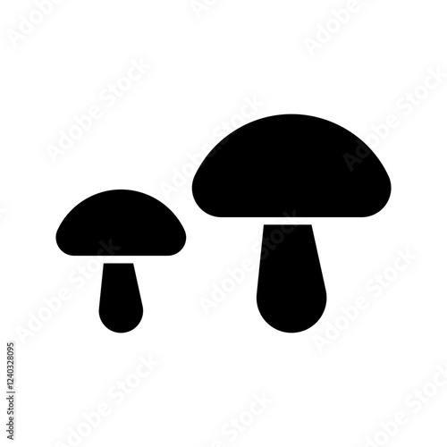 mushroom icon vector design template simple and clean