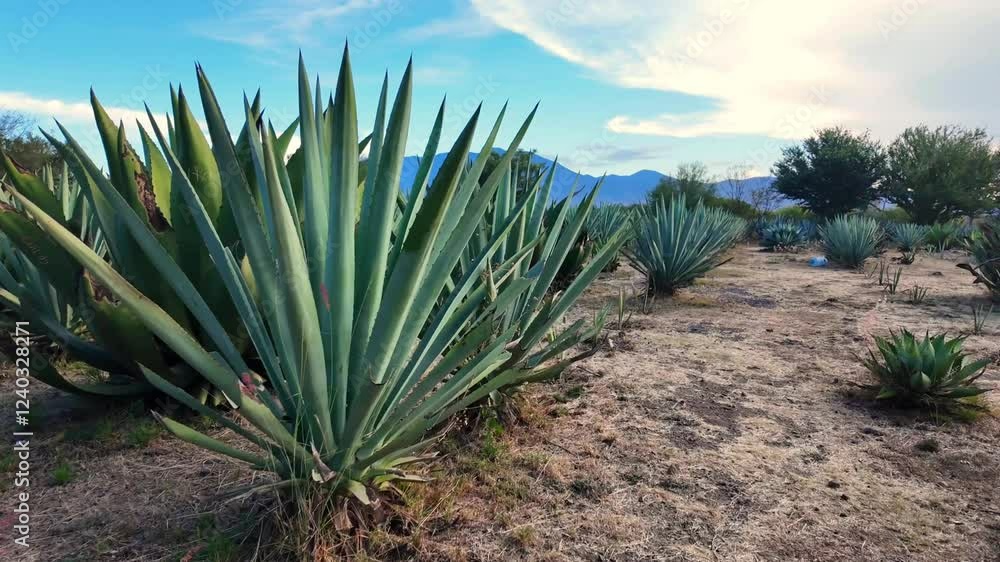 Agave espadín para destilar mezcal en Oaxaca México Agave espadín para destilar mezcal en Oaxaca México