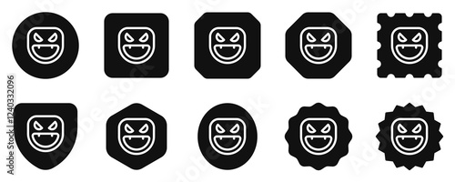 Editable vector evil face mask icon. Part of a big icon set family. Perfect for web and app interfaces, presentations, infographics, etc