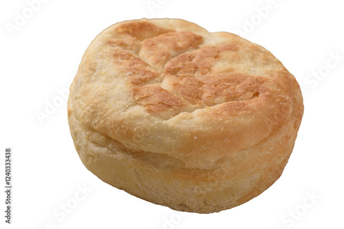 Fresh homemade English muffins for breakfast